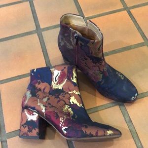 Franco Sarto brocade booties